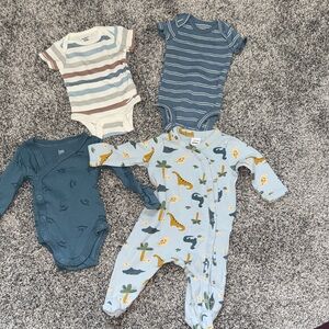 New born onesies and sleeper